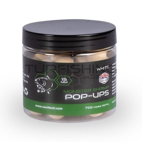 NASH BAITS Monster Shrimp White Pop-Up - 12mm 75g 