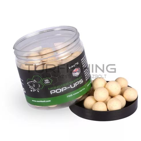 NASH BAITS Monster Shrimp White Pop-Up - 12mm 75g 