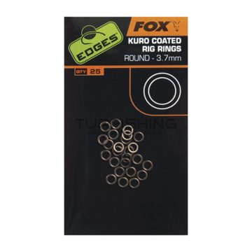 FOX EDGES™ KURO COATED RIG RINGS 3.7 mm x25 pcs