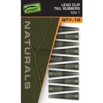 Fox Edges Naturals Lead Clip Tail Rubber gumihüvely