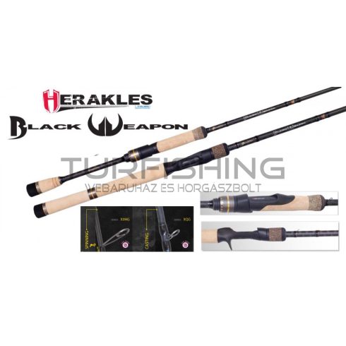 Herakles BLACK WEAPON REVENGE 680H BAITCAST 6'8" 1/4-1 Heavy