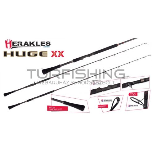 Herakles HUGE XX HHS660H 6'6" 201cm 1 1/2-5 40-150gr Heavy