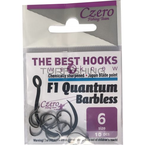 F1 Quantum barbless 6 10db./csomag