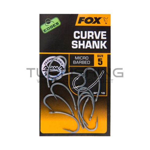 FOX EDGES™ CURVE SHANK 8-as méretű hajlított szárú bojlis horog