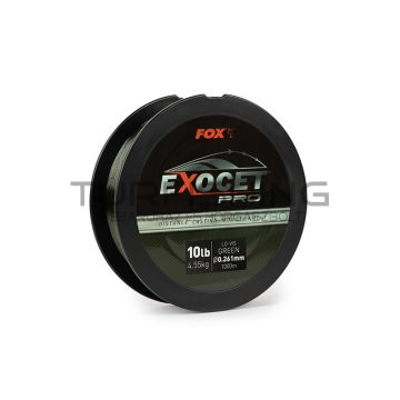   Fox Exocet Pro Mono 0.261Mm 10Lb 4.55Kg 1000M Green Monofil Zsinór