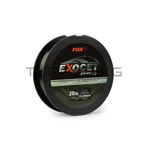 Fox Exocet Pro Mono 0.370Mm 20Lb 9.09Kg 1000M Green Monofil Zsinór