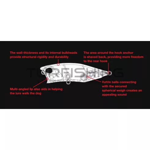 Duo DUO REALIS POPPER 64 6.4cm 9gr GHA3138 Midnight Black II