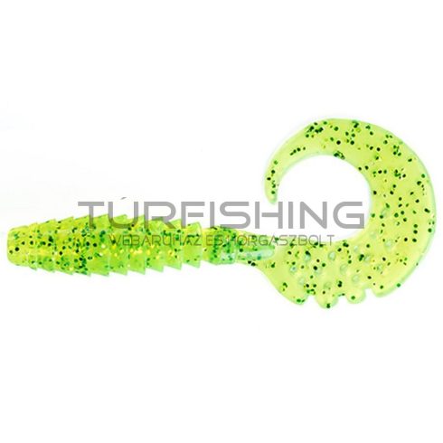 FISHUP_FANCY GRUB 1" (12PCS.), #026 - FLO CHARTREUSE/GREEN