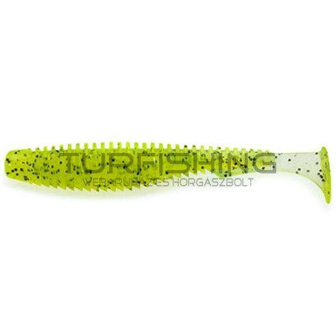 FISHUP_U-SHAD 2.5" (9PCS.), #055 - CHARTREUSE/BLACK