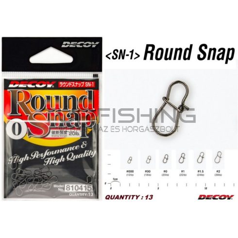 DECOY SN-1 ROUND SNAP #2 NS BLACK