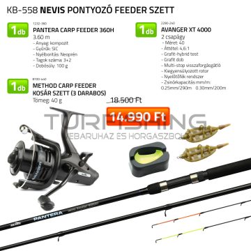 NEVIS Pontyozó Feeder szett 1232-360+ 2290-240+ 8100-440