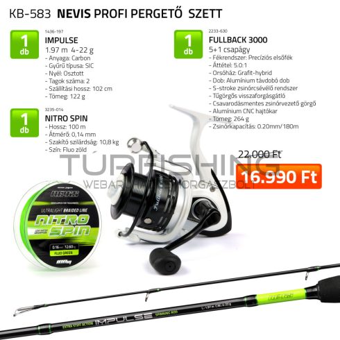 NEVIS Nevis Profi pergető szett  1436-197+ 2233-630+ 3235-014