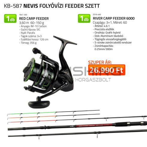 NEVIS Folyóvízi feeder szett 1847-360+ 2516-460