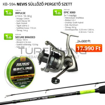   NEVIS Süllőző pergető szett  1436-214+ 2535-430+ 3225-016