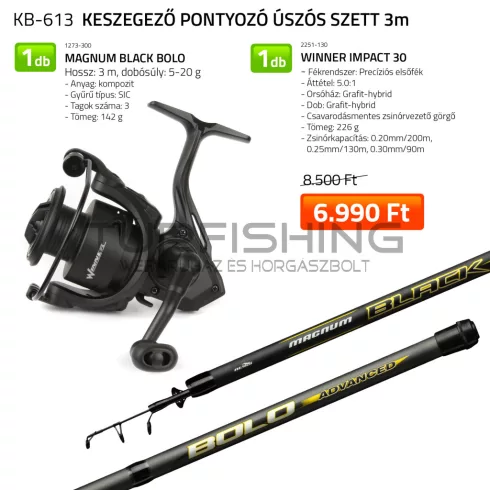 NEVIS Keszegező pontyozó úszós szett 3m  1273-300+ 2251-130
