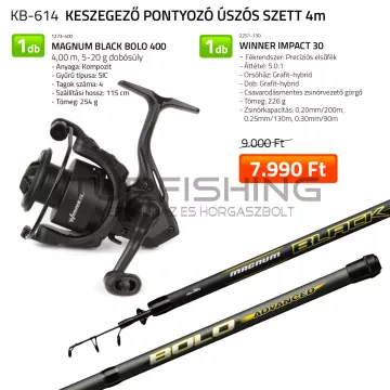  NEVIS Keszegező pontyozó úszós szett 4m  1273-400+ 2251-130