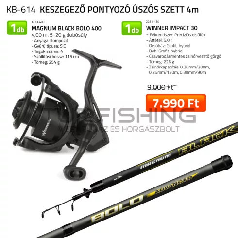 NEVIS Keszegező pontyozó úszós szett 4m  1273-400+ 2251-130