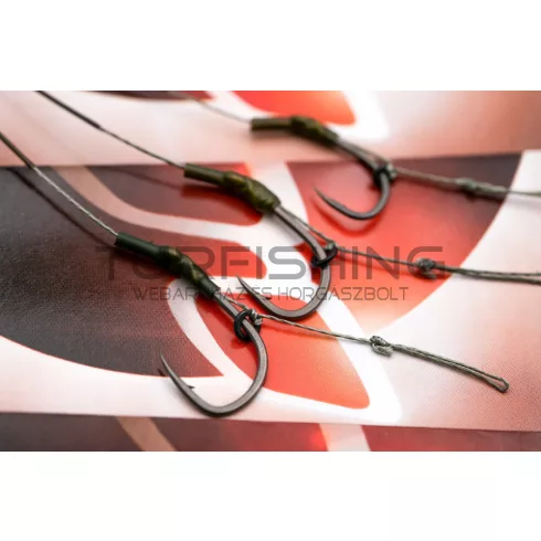 Korda N-Trap DF Rig Size 2 Wide Gape 30 lb - előkötött bojlis horogelőke