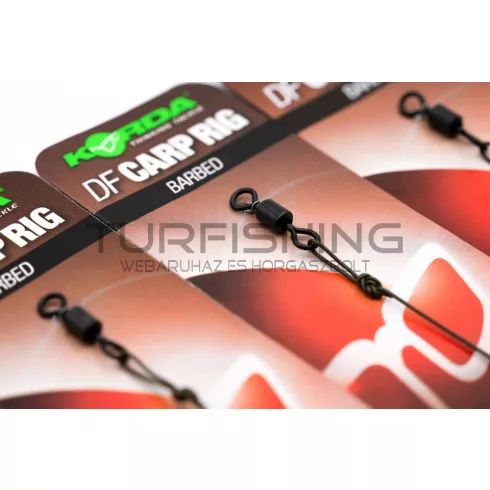 Korda N-Trap DF Rig Size 4 Wide Gape 20 lb - előkötött bojlis horogelőke