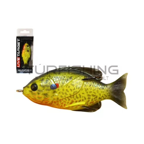 LIVETARGET SUNFISH WALKING BAIT NATURAL/OLIVE BLUEGILL 90MM 18 G