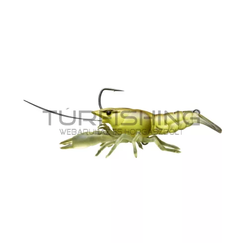 LIVETARGET LIVE CRAW FINESS BAIT  CHARTREUSE PUMPKIN 75MM 14G SLOW SINKING