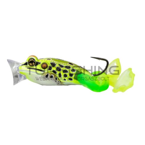 LIVETARGET THE ULTIMATE FROG POPPER BAIT  FLOROGREEN / YELLOW 50MM 21G FLOATING