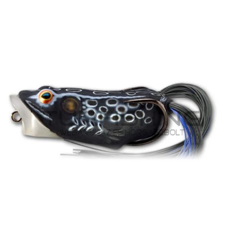 LIVETARGET FROG POPPER BLACK/BLACK 55MM 11G FLOATING