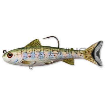   LIVETARGET TROUT (PARR) SWIMBAIT SILVER/OLIVE 109MM 21G SINKING