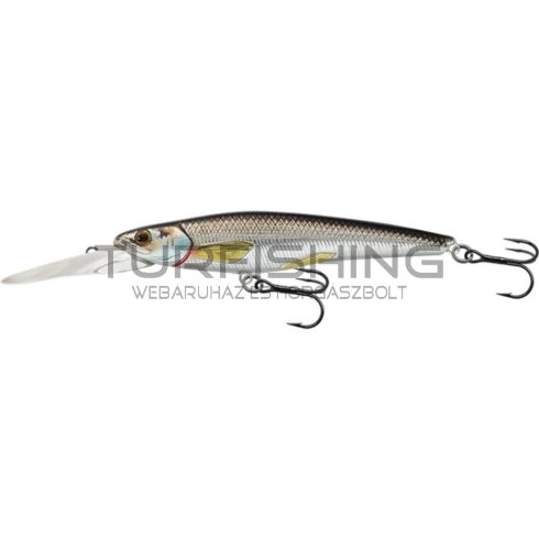 LIVETARGET RAINBOW SMELT JERKBAIT SILVER/BLACK 91MM 9G DR SUSPEND