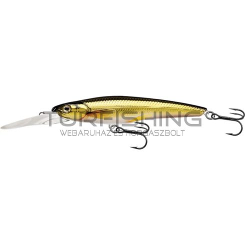 LIVETARGET RAINBOW SMELT JERKBAITGOLD/BLACK 91MM 9G DR SUSPEND