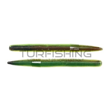   LIVETARGET 5" STICK WORM BROWN / CHARTREUSE 125 MM  SLOW SINKING 4DB/CSOMAG