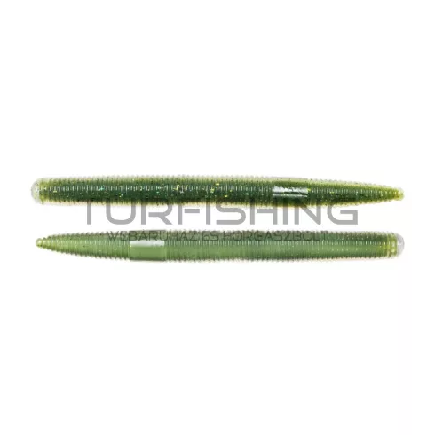 LIVETARGET 6" STICK WORM GREEN / CREAM 150 MM  SLOW SINKING