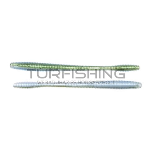 LIVETARGET 5.5" STRAIGHT TAIL WORM GREEN / BLUE 140 MM   SINKING 4DB/CSOMAG