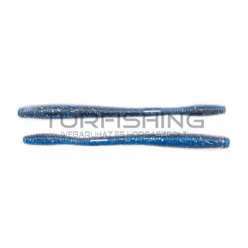 LIVETARGET 4.5" STRAIGHT TAIL WORM SILVER / BLUE 114 MM  SINKING 10DB/CS