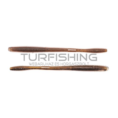 LIVETARGET 4.5" STRAIGHT TAIL WORM BROWN / BLACK 114 MM   SINKING 4DB/CSOMAG