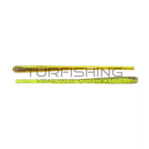 LIVETARGET 4.5" FINESSE WORM CHARTREUSE / BROWN 114 MM  SINKING