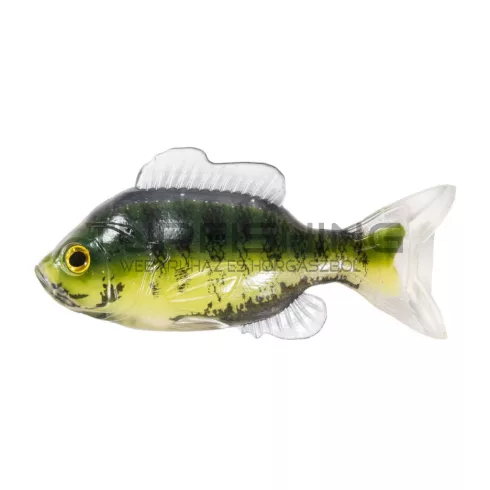 LIVETARGET 3.3” SUNFISH UNRIGGED GREEN / CREAM 85MM  SINKING 4DB/CS
