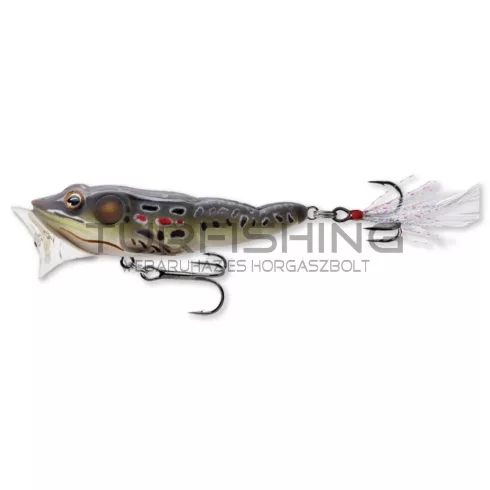 LIVETARGET FROG POPPER BROWN/BLACK 65 MM 7 G FLOATING