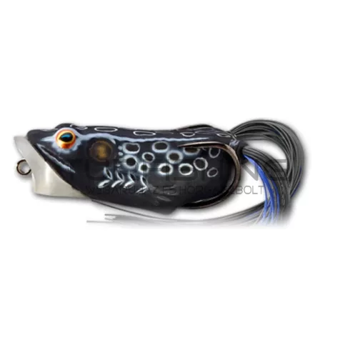 LIVETARGET FROG POPPER BLACK/BLACK 65 MM 14 G FLOATING