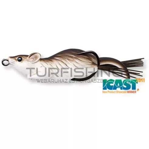 LIVETARGET MOUSE WALKING BAIT BROWN/WHITE 90 MM 28 G FLOATING