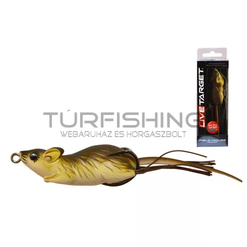LIVETARGET MOUSE WALKING BAIT BROWN/WHITE 90 MM 28 G FLOATING