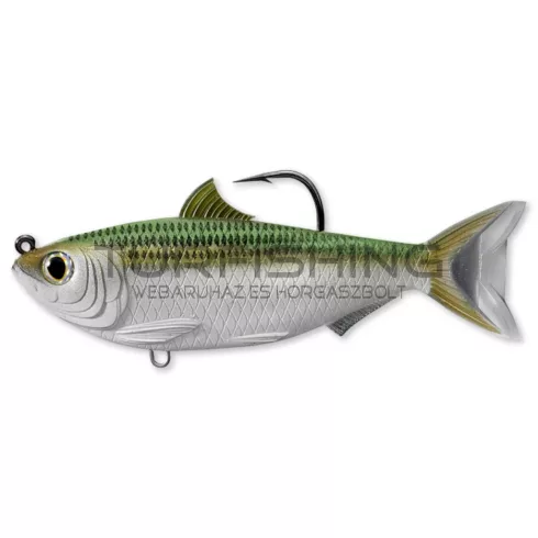 LIVETARGET SCALED SARDINE SWIMBAIT SILVER/GREEN 95 MM 14 G SINKING