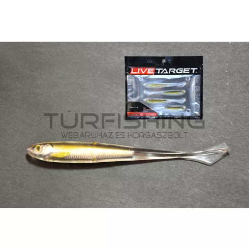 LIVETARGET GHOST TAIL MINNOW DROPSHOT BAIT SILVER/PEARL 115 MM - SLOW SINKING