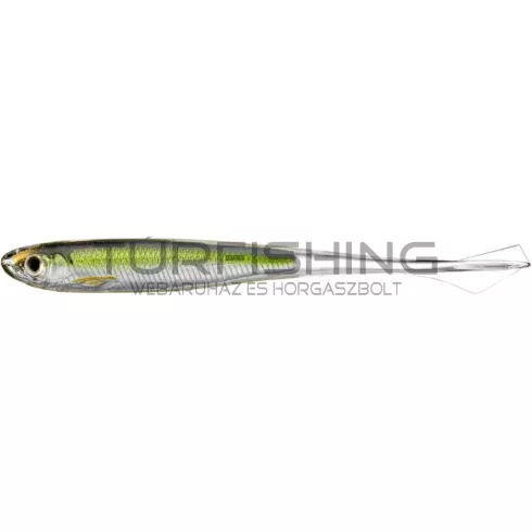 LIVETARGET GHOST TAIL MINNOW DROPSHOT BAIT SILVER/GREEN 115 MM - SLOW SINKING