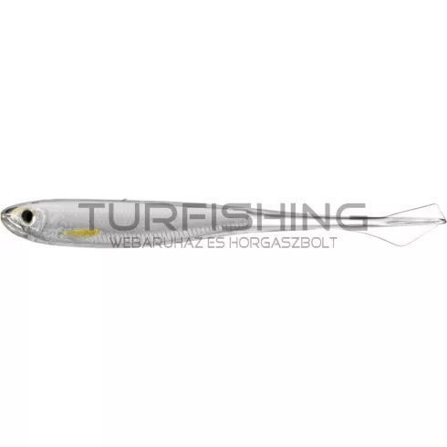 LIVETARGET GHOST TAIL MINNOW DROPSHOT BAIT SILVER/PEARL 130 MM - SLOW SINKING