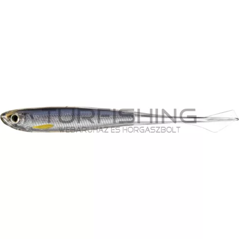 LIVETARGET GHOST TAIL MINNOW DROPSHOT BAIT SILVER/SMOKE 130 MM - SLOW SINKING