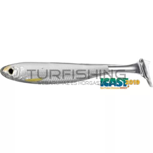 LIVETARGET SLOW-ROLL SHINER PADDLE TAIL SILVER/PEARL 125 MM - SLOW SINKING