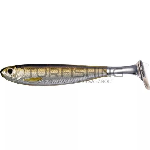 LIVETARGET SLOW-ROLL SHINER PADDLE TAIL SILVER/BROWN 125 MM - SLOW SINKING