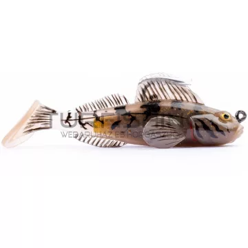   LIVETARTGET 2.8” GOBY PADDLETAIL RIGGED BROWN / CHARTREUSE 71MM 10G  SINKING