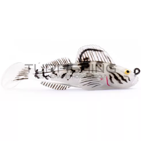 LIVETARTGET 2.8” GOBY PADDLETAIL RIGGED WHITE / ALBINO 71MM 10G  SINKING